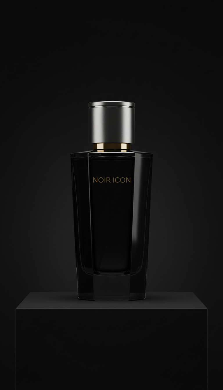 Eau de Parfum Black Glass Bottle