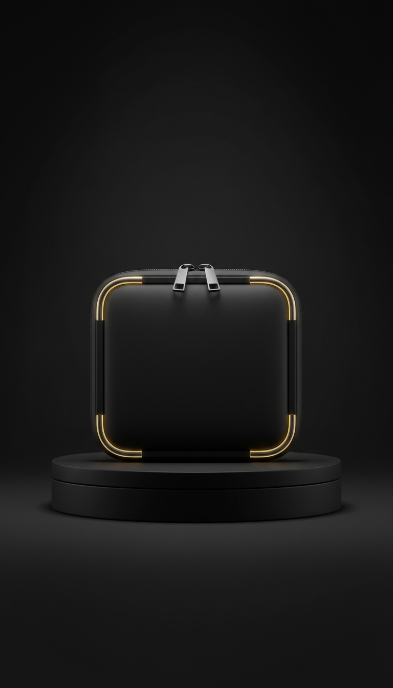 Matte Black Steel Tech Organizer