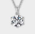 Moissanite Stud Necklace