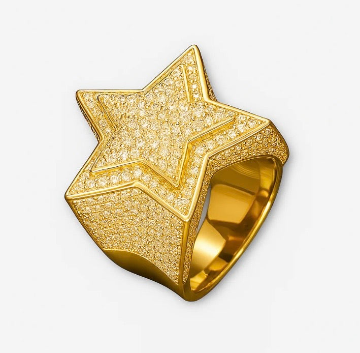 Star Moissanite Ring