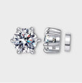 Moissanite Magnetic Stud Earrings