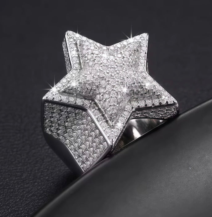 Star Moissanite Ring