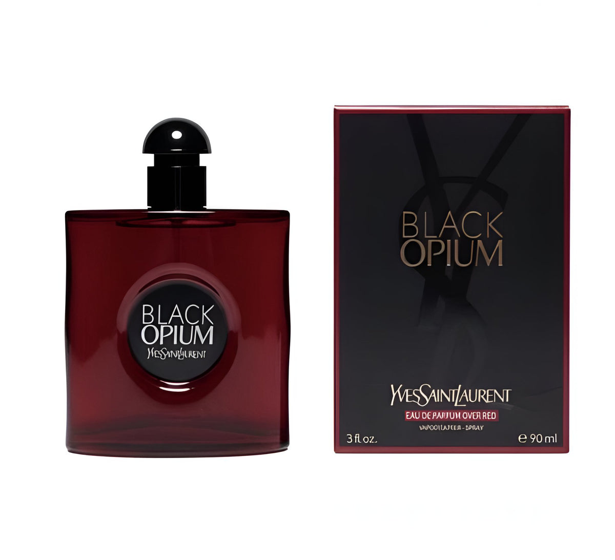 YSL-Black Opium EDP Over Red