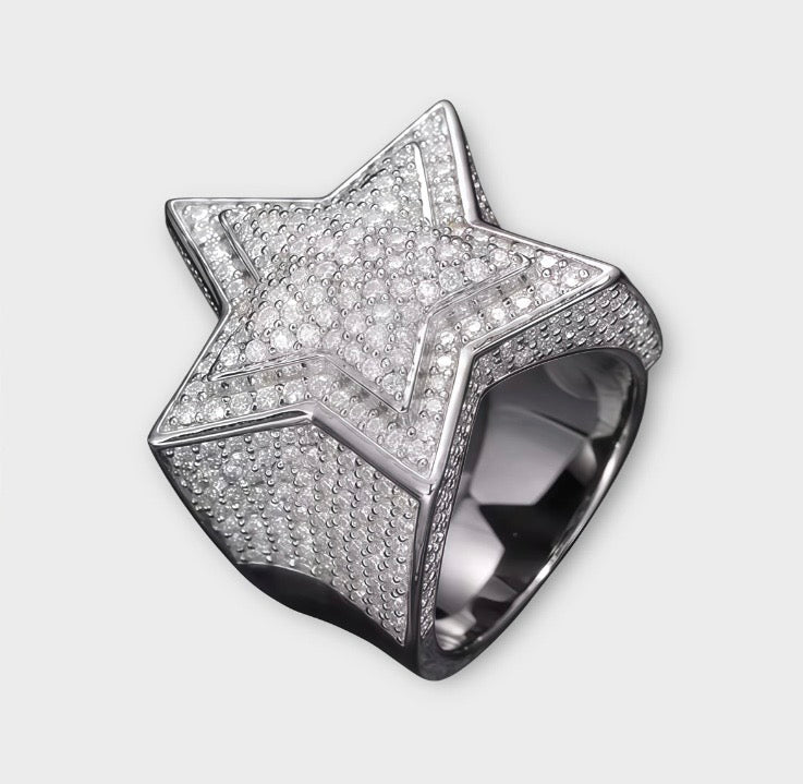 Star Moissanite Ring