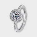 Moissanite Halo Ring